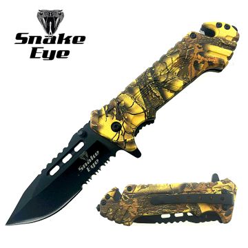 Snake Eye Tactical Rescue Style Spring Assist Knife SE-338CM5